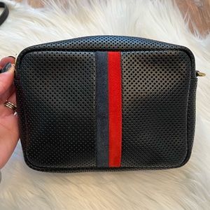 Clare V. Midi Sac Perforated Leather Crossbody Bag